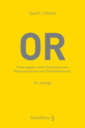 Cover Schweizerisches Obligationenrecht (OR)