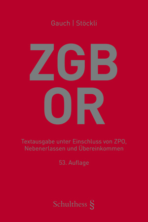 Buchcover Schweizerisches Zivilgesetzbuch mit Obligationenrecht (ZGB/OR)