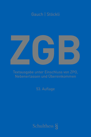 Cover Schweizerisches Zivilgesetzbuch (ZGB)